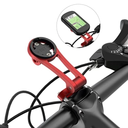 Adjustable Out-Front Extended Mount,Bike Computer Combo Extended Mount for Garmin,Wahoo,Cateye,Bryton.Includes Bicycle Phone Mount and Flashlight Clip (Red)
