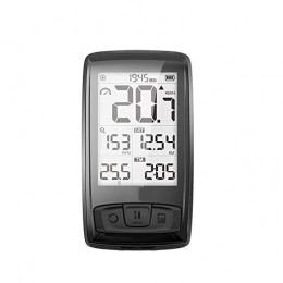 ALICED Cycling Computer ALICED Cycle Computer, Wireless Bike Computer 2.5 Inch Big Display Area Screen White Color Back Light Well Display Effect under The Sun Waterproof