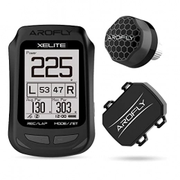 AROFLY Cycling Computer AROFLY X-Elite A1 (Deluxe Model) - The Smallest and Most Affordable Power Meter, with Exclusive GPS Computer, Strava Compatible.