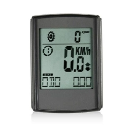 Lesrly-Cycle Cycling Computer Bicycle Odometer Monitor, Bicycle Odometer, Computer Waterproof Odometer, Wireless Bicycle Speedometer, Suitable for All Bicycles, Black
