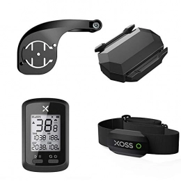 Naisde Accessories Bike Code Table, Bike Code Table Heart Rate Sensor Bike Mount Chest Strap Odometer Wireless Waterproof GPS for Mountain Road Bike Riding