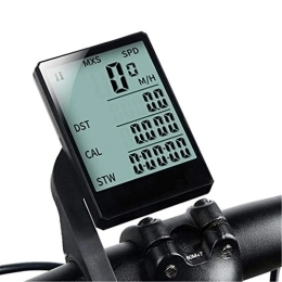 Lwieui Accessories Bike Computer 2.8 inch Bike Wireless Computer Multifunction Rainproof Riding Bicycle Odometer Cycling Speedometer Stopwatch Backlight Display for Fitness Fanatic ( Color : White , Size : ONE SIZE )