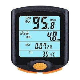  Cycling Computer Bike Computer GPS Speedometer Cycling Odometer Multi Function Waterproof Bike Computer 4 Line Display with Backlight Portable for Outdoor