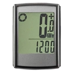 ChengBeautiful Accessories Bike Computer IP65 Waterproof Wireless LCD Cycling Bike Bicycle Computer Odometer Speedometer Large Screen (Color : Black, Size : ONE SIZE)