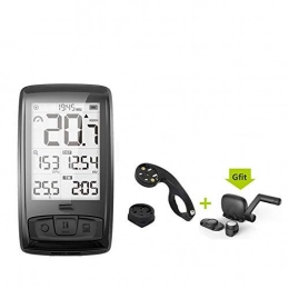 HJTLK Cycling Computer Bike Computer, Speedometer Meilan Taillights Tachometer Heart Rate Monitor Cadence Speed Sensor Waterproof Stopwatch