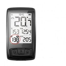 HJTLK Cycling Computer Bike Computer, Wireless Bicycle Computer Bike Speedometer With Speed and Cadence Sensor Can Connect Bluetooth Ant+(Set A Heart Rate Monitor)