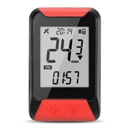 LEEOOL Accessories Bike Odometer 2.0'' Screen 130 Smart GPS Cycling Computer Easy Fix On Handlebar Or Bike Computer Mount Bike Speedometer (Color : Red Size : ONE Size) jiangzhongpeng