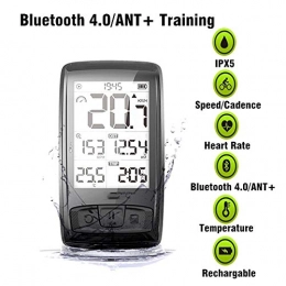 HMY Accessories Bluetooth 4.0 Wireless Bicycle Computer With Speed Sensor Chest Heart Rate Monitor Waterproof Bike Speedometer Odometer