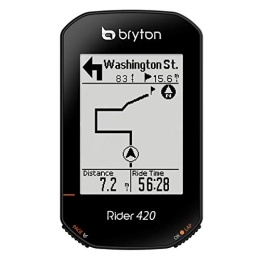 Bryton Accessories Bryton Rider 420E GPS Bike / Cycling Bike Computer. 35hrs Long Battery Life, Bread-Crumb Trail with Turn-by Turn Follow Track. 5 Satellites Systems Support for Extreme Accuracy.