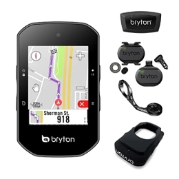 Bryton Accessories Bryton S500T GPS Cycle Computer Bundle with Speed / Cadence & Heart Rate Black 84x51x25mm