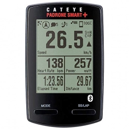 CatEye Accessories CATEYE Padrone Smart+ CC-SC100B Bicycle Computer Black Large