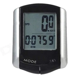 ChengBeautiful Cycling Computer ChengBeautiful Bike Computer 11 Function LCD Wire Bike Bicycle Computer Speedometer Odometer (Color : Black, Size : ONE SIZE)