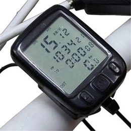 ChengBeautiful Accessories ChengBeautiful Bike Computer LED Display Cycling Bicycle Bike Computer Odometer Speedometer (Color : Black, Size : ONE SIZE)