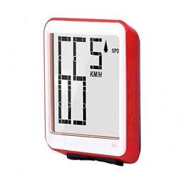 CHENSHJI Cycling Computer CHENSHJI 12 / 24 Format Transform Wireless Bicycle Computer Visible Data Display Cycling Computers (Color : Red, Size : ONE SIZE)