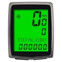 CuteLife Accessories CuteLife Bike Odometer 12 / 24-hour Clock Wired / Wireless Bike Computer For Biking Enthusiast Bike Speedometer (Color : Black, Size : ONE SIZE)