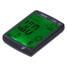 CUTULAMO Cycling Computer CUTULAMO Bicycle Speedometer, Fine Processing Cycling Odometer Wear Resisting Clear Reading 2.8in Large Screen for Bikes(Green)