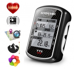 Sportek  Cycling bike computer / Navigator SPORTEK TTS GPS map & heart rate monitor