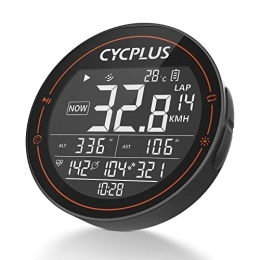 CYCPLUS Cycling Computer CYCPLUS GPS Bike Computer, Wireless Cycling Computer, Speedometer Odometer Waterproof MTB Tracker, ANT+ Bluetooth Compatible with 2.5 Inch Screen