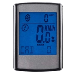 Dawwoti Cycling Computer Dawwoti Water Resistant Wireless Cadence Heart Rate Speed 3 in 1 Cycle Computer Speedometer with LCD Backlight