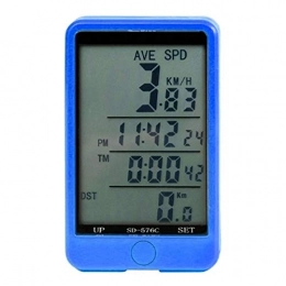 Dfghbn Cycling Computer Dfghbn Bike Odometer Waterproof Bicycle Computer With Backlight Wireless Bicycle Computer Bike Speedometer Odometer Bike Stopwatch Bike Computer (Color : Blue2, Size : ONE SIZE)