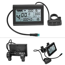 FASJ Bike Display Meter, Convenient Password Function Durable LCD Display Meter KT-LCD3 for Modification for Bike Accessories