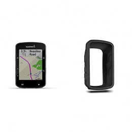 Garmin  Garmin Edge 520 Plus Advanced GPS bike computer for competing and navigation, Black & Edge 520 Protective Silicone Case - Black