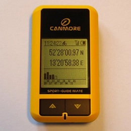 GP-101(Yellow) Handheld GPS Tracker GPS Cycle Computer BackTrack GPS, GeoTag Data Logger, USB GPS Receiver, 65 Channels, Built-in Digital Compass, IPX4 waterproof, Sport Software Included