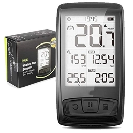 HEWXWX Cycling Computer HEWXWX Wireless Bike Computer, Bluetooth Cycling Computer IPX5 Waterproof Bicycle Odometer Mileometer 2.5inch 800mAh Battery High-End Cycling Supplies, Standard
