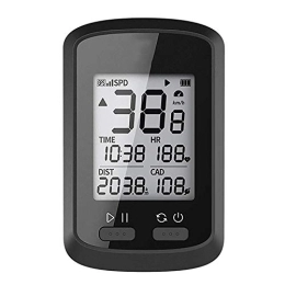 HEWXWX Accessories HEWXWX Wireless Bike Computer, Waterproof GPS Cycling Speedometer Odometer With Bluetooth, Bicycle Stopwatch Support Sensor, For Road Bike Mountain Bike