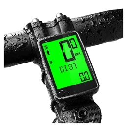 HIHI Cycling Computer HIHI Waterproof Bicycle Computer Wireless MTB Bike Cycling Odometer Stopwatch Speedometer Watch LED Digital Rate with Five Languages Speed Odometer Sensor