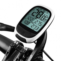 HONGLONG Accessories HONGLONG Bike Computer Bluetooth, Bicycle Speed Sensor, with Heart Rate Monitor, Ipx6 Waterproof, LED Backlight, Can Be Charged A Good Companion for Riding