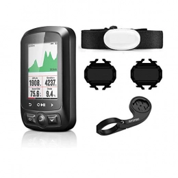 HONGLONG Cycling Computer HONGLONG Wireless Bicycle Computer Bicycle Speedometer, IP65 Waterproof, LED Backlight, with Heart Rate Monitor And GPS, Long Battery Life, 80 Bike Data for Reference