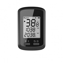HSTG Cycling Computer HSTG GPS Bike Computer, Wireless Bluetooth Bike Speedometer and Odometer, Rechargeable Cycling Computer Logger with LCD Automatic Backlight Display
