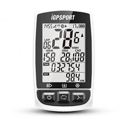 iGPSPORT  IGPSPORT Bicycle Computer GPS ANT+ Function iGS50E Wireless Speedometer Cycling Bike Odometer with Large Screen White