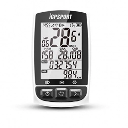 iGPSPORT  iGPSPORT GPS iGS50E Bike Computer, Wireless Waterproof Cycle Computer with ANT+ Function Bike Speedometers Cycle Computer, and Auto Backlight Road Map Navigation (White)