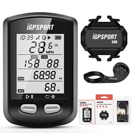 iGPSPORT Accessories iGPSPORT iGS10 Wireless Bike Computer, IPX6 Waterproof Cycling Computer Bluetooth / ANT+ Bicycle GPS combo with bike mount Cadence / Speed Sensor (Combo 2)