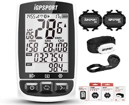 iGPSPORT  iGPSPORT iGS50E Wireless Cycle Computer with ANT+ Function Bike Speedometer GPS combo with bike mount Cadence Speed Sensor (Combo 4)