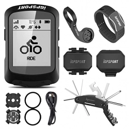 Wearable4U Accessories iGPSPORT iGS520 GPS Cycling Computer with HR60 Heart Rate, M80 Mount, SPD70 Speed and CAD70 Cadence Sensors and Wearable4U Bike Multi-Tool Bundle