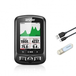 iGPSPORT-IGS Cycling Computer iGPSPORT IGS618 GPS Cycling Computer 2.2 inch anti-glare LED Color Screen ANT+ Sensor USB Rechargeable High Accuracy Fast Position Large Memory GPS Bike Computers + Tidusky USB light