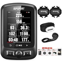 iGPSPORT Cycling Computer iGPSPORT iGS620 Bike Computer Wireless Waterproof GPS 2.2inch color LCD Bicycle Computer with WiFi / ANT+ / Bluetooth combo pack with Heart Rate monitor bike mount Cadence Speed Sensor (Combo 4)
