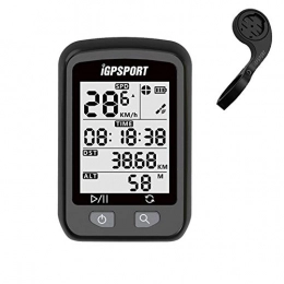 MLSice Cycling Computer iGPSPORT Waterproof GPS Bluetooth Wireless Cycling Bike Computer Sport Bicycle Stopwatch High Sensitive GPS Speedometer with Free S60 Our-front Bike Mount Holder Accessories (Only Support Kilometer