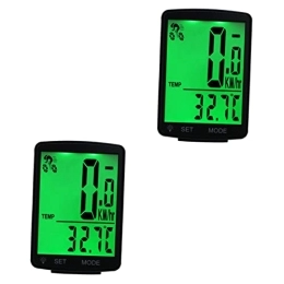 INOOMP Accessories INOOMP Bycicle 2pcs Bikes Bikes Bicicleta Speedometer Bike Wired Speedometer Tachometer Green Sports Appliance Bike Computer Bycicles