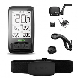 JYSL Accessories JYSL Wireless Bicycle Speedometer M4 Enabled Waterproof Stopwatch Bike Bicycle Computer Speedometer Heart Rate Monitor Cadence Speed (Color : M4 ALL)