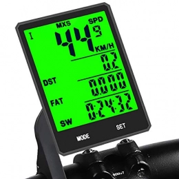 KASTEWILL Wireless Bike Computer, IP66 Waterproof Bicycle Odometer 21 functions LCD Speed Bike Speedometer