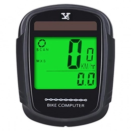 KOROPADE Bike Computer Wireless Waterproof Cycling Computer Automatic Wake-up Multifunctions Bicycle Speedometer Odometer Backlight LCD Display-Tracking Distance Avs Speed Time