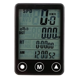 KUANDARGG Cycling Computer KUANDARGG Portable Wireless Bike Computer Touch Button Waterproof Speedometer Mount Holder Bicycle 24 Functions For Climbing
