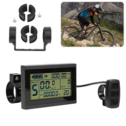 Lazimin Cycling Computer LCD Display Bike Digital Meter, Bike Conversion KTLCD3U Horizontal LCD Meter Bike Speedometer with USB Interface
