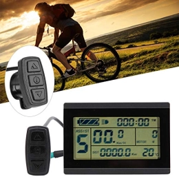 Kuuleyn Accessories Lcd Instrument, Bike Conversion Kt‑lcd3u Horizontal Black&white Screen Lcd Meter Waterproof Connector 24v‑36v‑48v Automatically Recognized and Compatible with Usb Interface