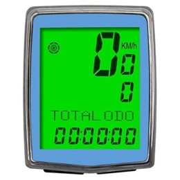 Ldelw Cycling Computer Ldelw Bicycle odometer 12 / 24-hour Clock Wired / Wireless Bike Computer For Biking Enthusiast Waterproof bicycle odometer (Color : Blue Size : ONE SIZE) sunyangde (Color : Blue, Size : One Size)