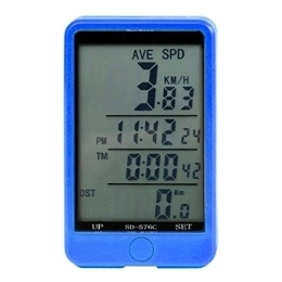 Ldelw Accessories Ldelw Bike Computer Waterproof Bicycle Computer With Backlight Wireless Bicycle Computer Bike Speedometer Odometer Bike Stopwatch for Bicycle Enthusiasts (Color : Blue1 Size : ONE SIZE) sunyangde
